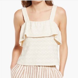 Madewell Cream Crop Top